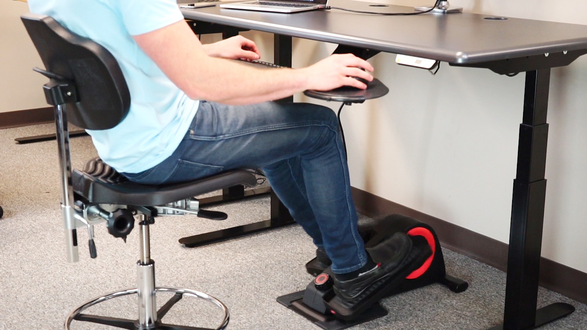 under desk elliptical bike